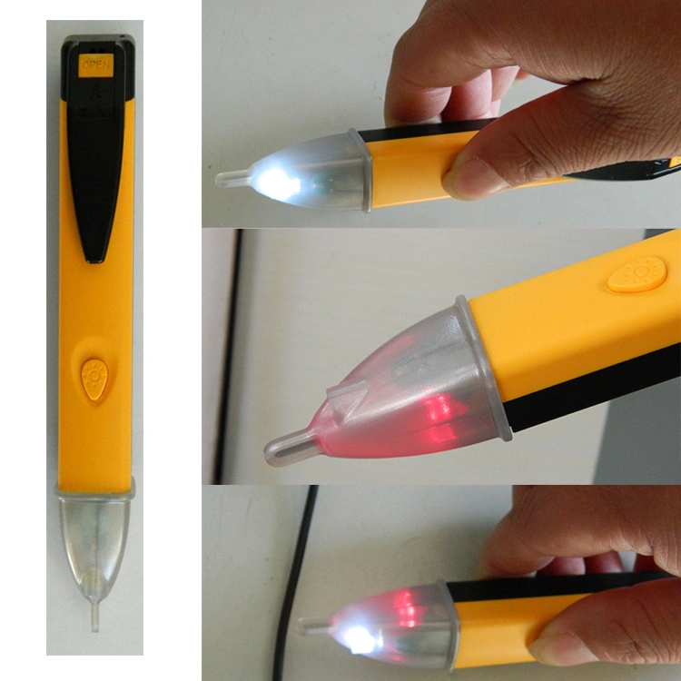 ETL Certificate Non-Contact LED Voltage Detector Pocket Voltage Tester Pen AC Wire Detector