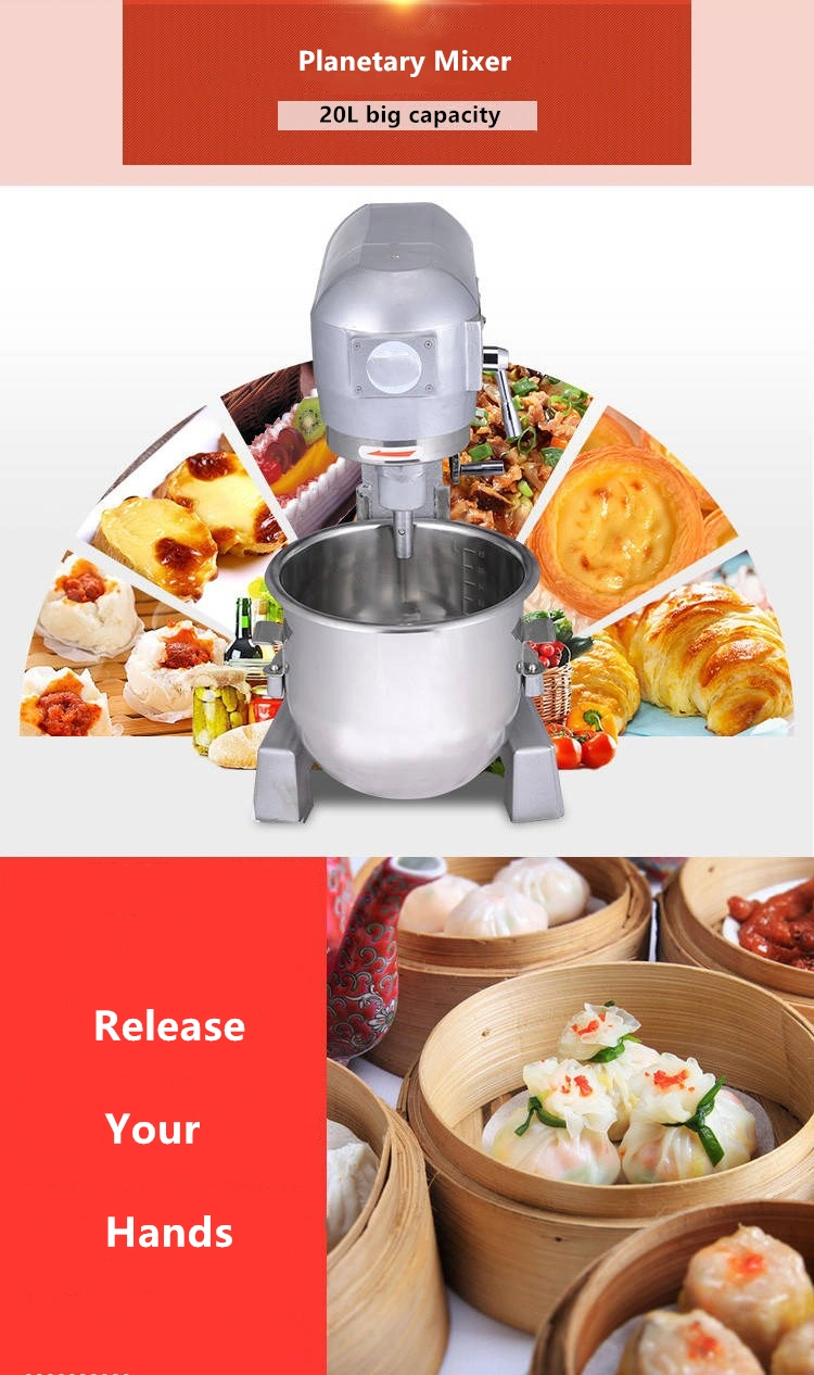 Kitchen Machine Food Mixer Processing Application Rotary Drum Mixer Food Stand Mixer 20L
