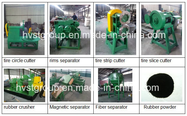 Tire Recycling Crumb Rubber/Tire Plant/Waste Tyre Recycling System