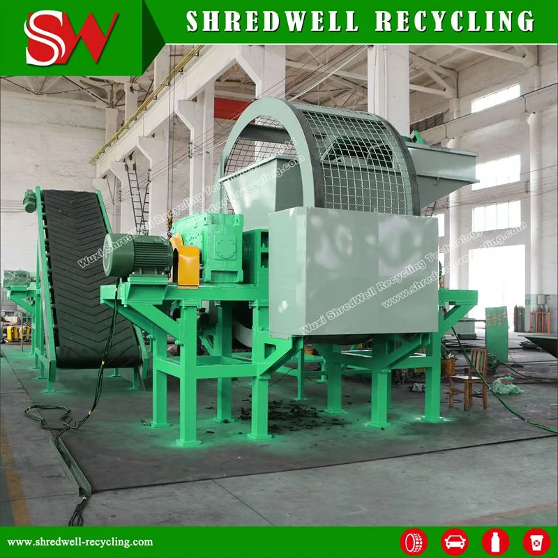 Used Tyre Recycling Plant with Trommel for Making Rubber Chip