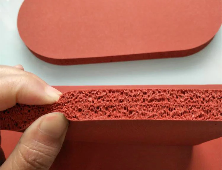 Dark Red Closed Cell Silicone Sponge Gasket Sheet, Silicone Foam Gasket Sheet (3A1002)