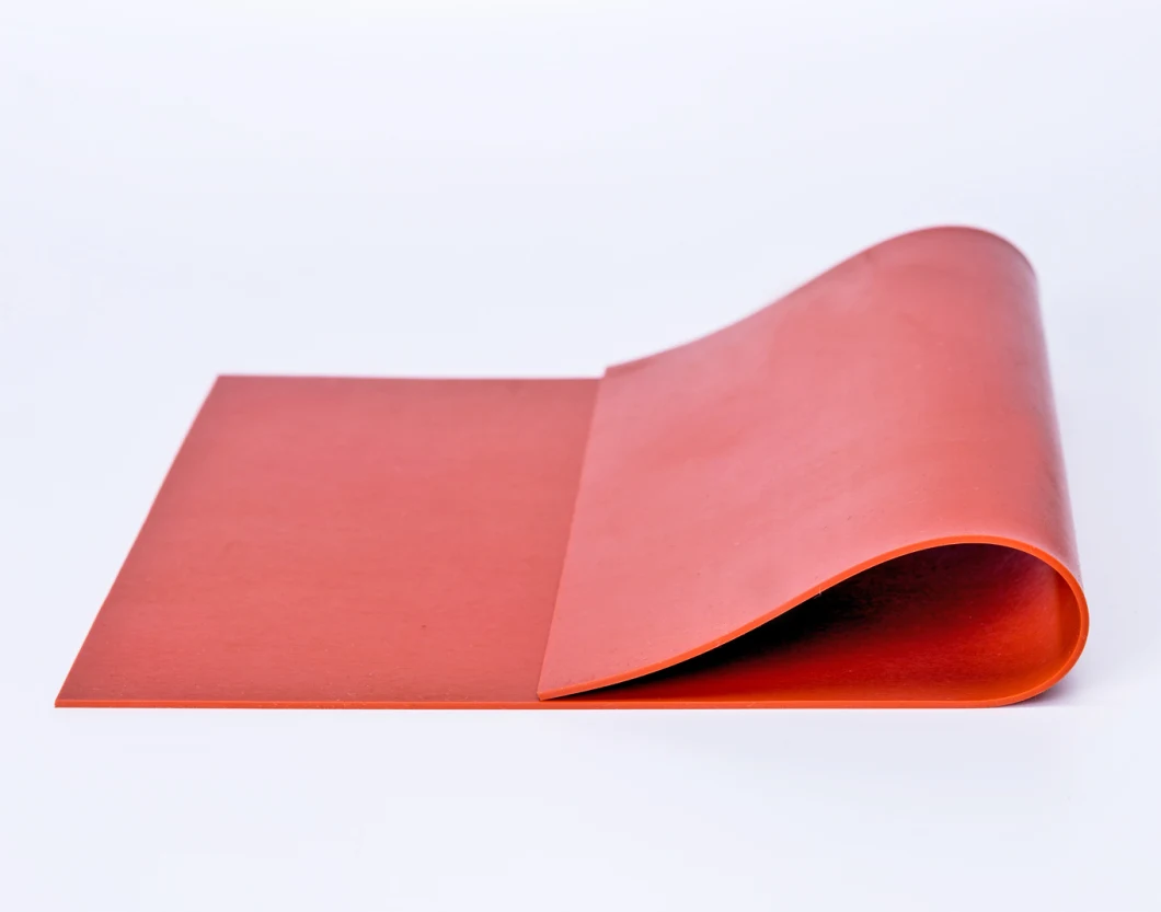 8MPa High Temperature Resistant Red Silicone Rubber Sheet