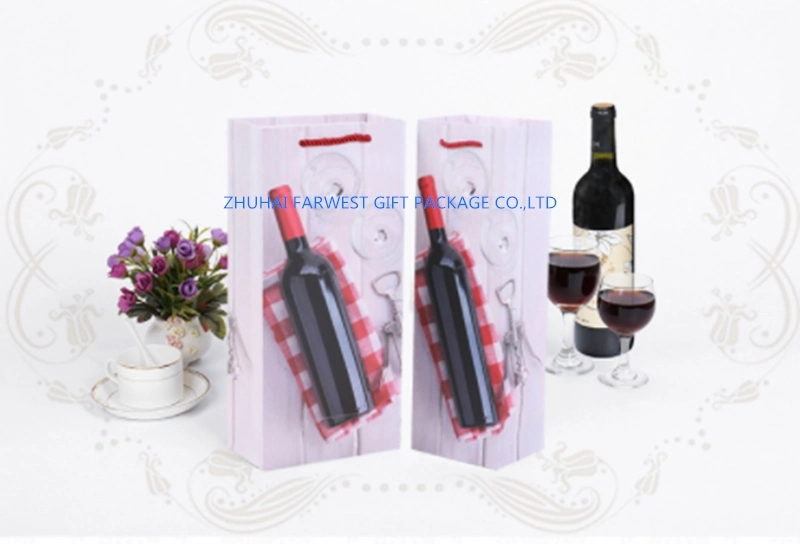 Special Design Small Paper Bag Paper Handbag for Red Wine White Wine Gift Packaging Good Price