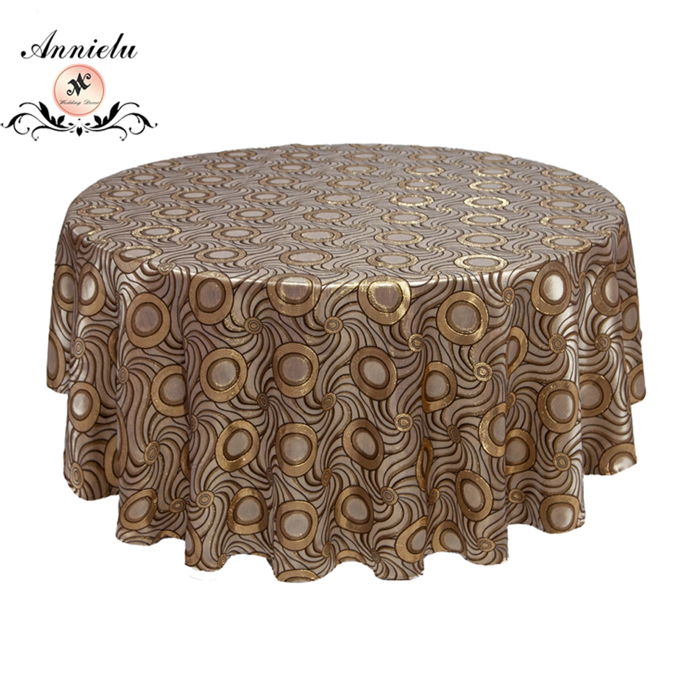 Annielu Wedding Supplier Polyester Table Cloth Overlay Tablecloth Taffeta Cover