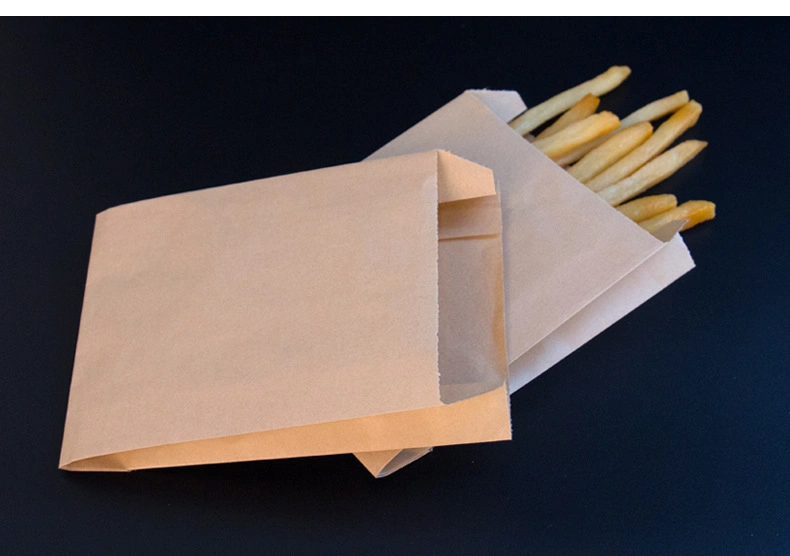 Cheap Price Paper Bags Fast Food Disposable Oil Proof Paper Packing Bag