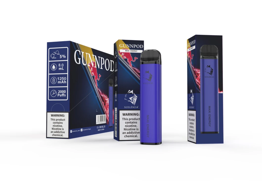Gunnpod High Quality Disposable Vaporizer High Quality 2000 Puff Disposable Electronic Cigarette
