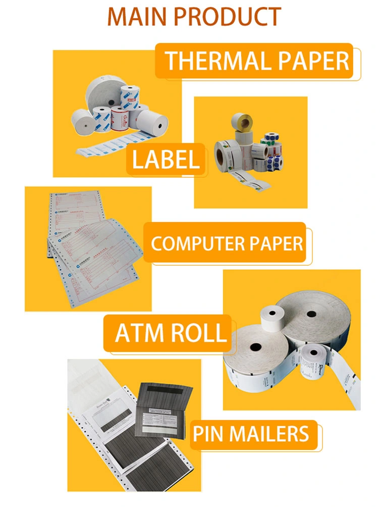 Customized Sizes Cash Register Paper 57mm 80mm Gold Foil Thermal Paper Rolls