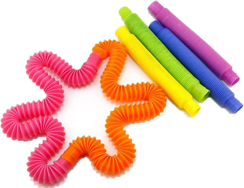 Fidget Pop Tube Toys for Kids and Adults, Pop Multi-Color Tubes (Toobs) Sensory Toy