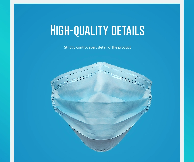 Wholesale Large Stock Disposable Mask 3ply Disposable Personal Protective Anti Virus and Bacteria Face Mask