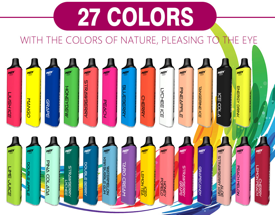 2020 Hot Sells Fizzy 2000puff Disposable Premium Quality Electronic Cigarette Cuvie Disposable Ecig Vape Pen