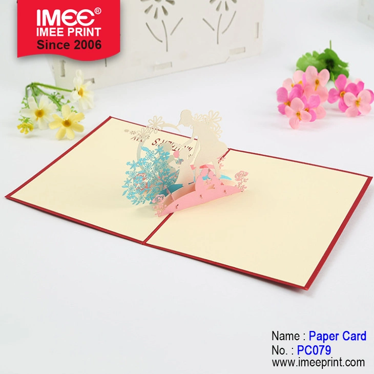 Imee High Quality Handmade Mother's Day Gift Card Thanksgiving Origami Paper Mother's Day 3D Pop up Greeting Cards