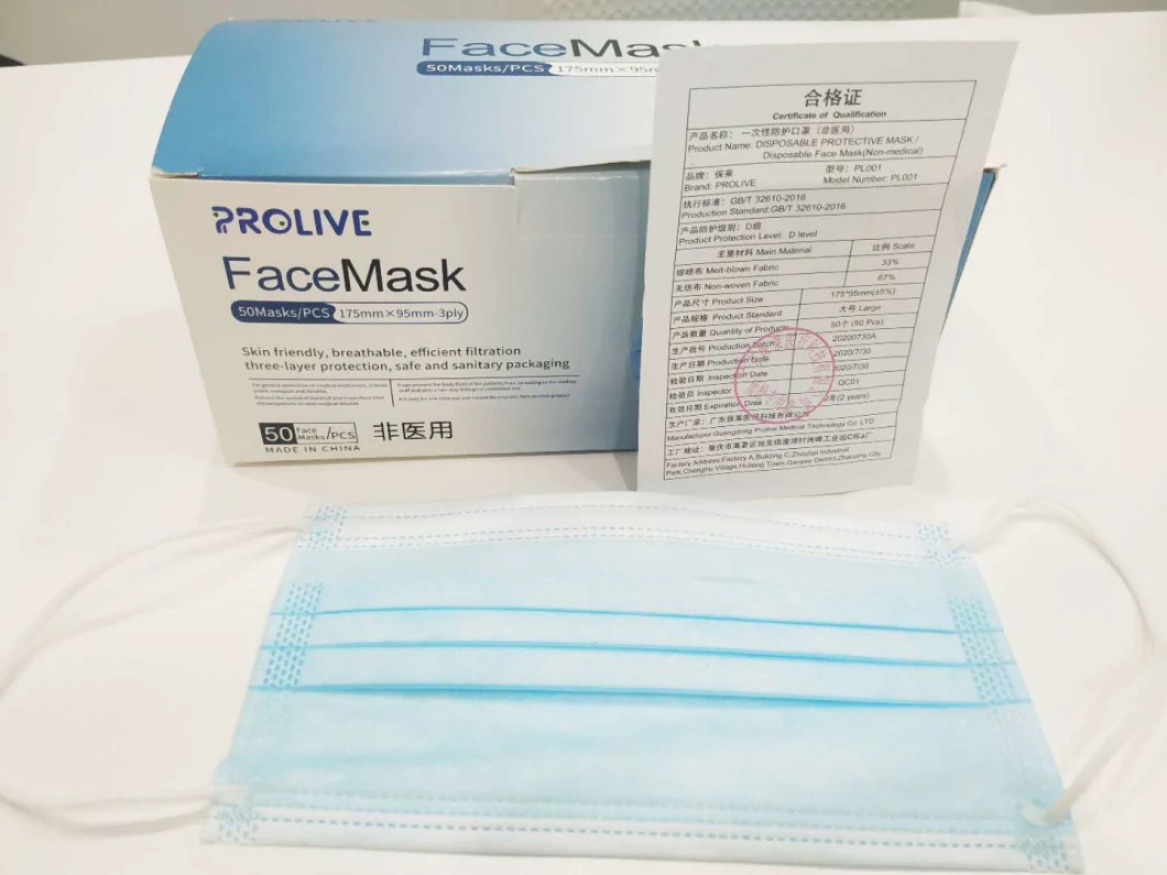 Black or White Kn 95 Mask Disposable Face Mask Civil