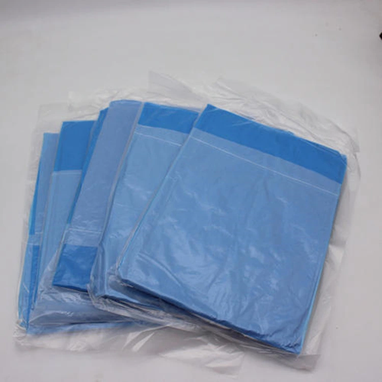 Factory Direct Sales Disposable Body Apron Disposable Civil White/Blue Isolation Gowns