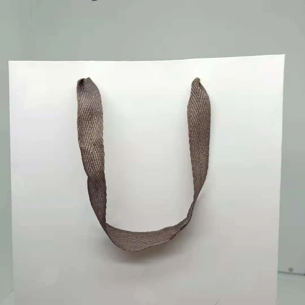 Custom Printed High-End Luxury White Cardboard Paper Shopping Bag Tote Gift Paper Bag