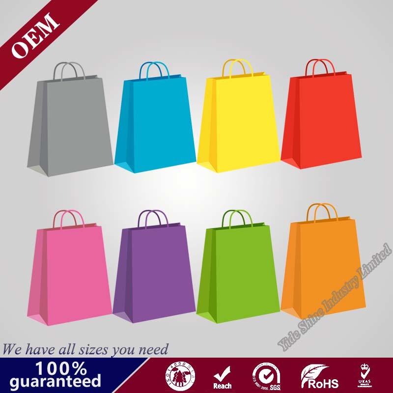 New Custom Gift Coated Paper Bag with Logo Promotion Custom Color Printing Paper Gift Bag