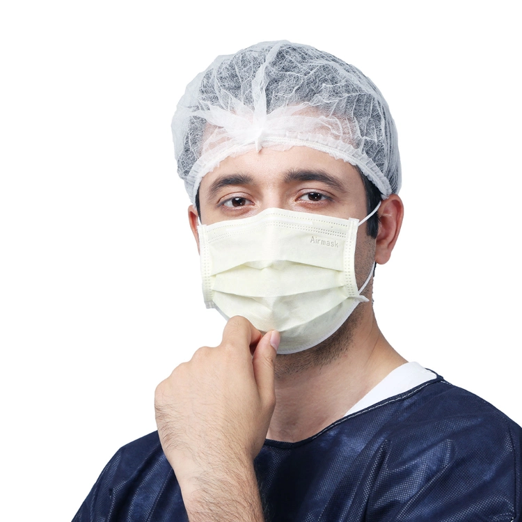 Morntrip Non Woven Chemical Disposable Pleated Thick Air Pollution Disposable Earloop Surgical Mask 3 Ply