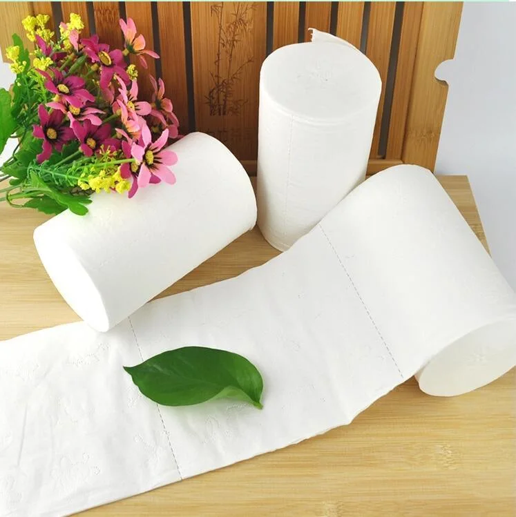 3-Layer Virgin Wood Pulp Bathroom Paper Roll Rolls Tissue Wood Pulp Material Premium Toilet Paper