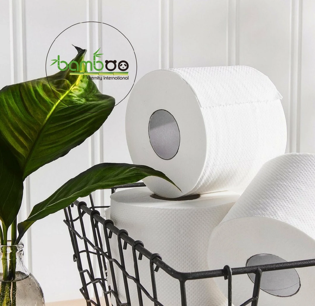 Wholesale Soft 100% Virgin Recycle Bamboo Hygenic Toilet Paper Roll