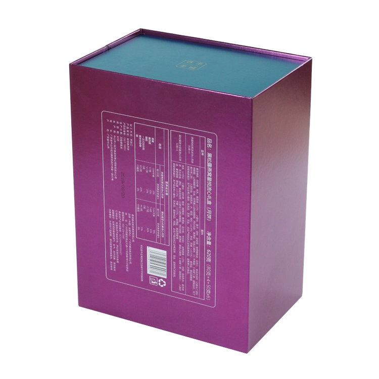 Book Shape Embossed Logo Custom Boxes, Luxury Display Paper Packaging Desert Paper Box for Gift