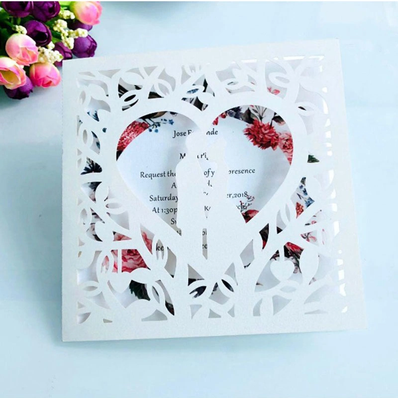 Elegant Printing Inner Card Glitter Paper Card Invitations