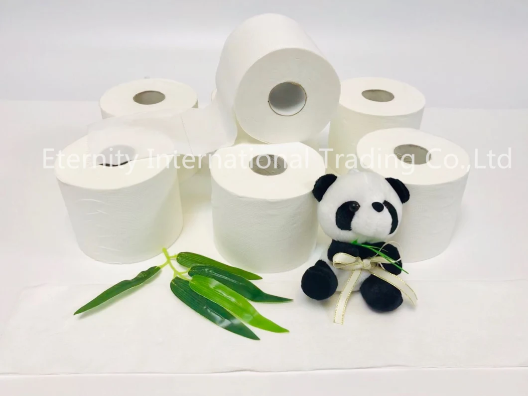 Ultra Soft Toilet Paper Bamboo Wood Recycled 2ply Toilet Paper for Bathroom