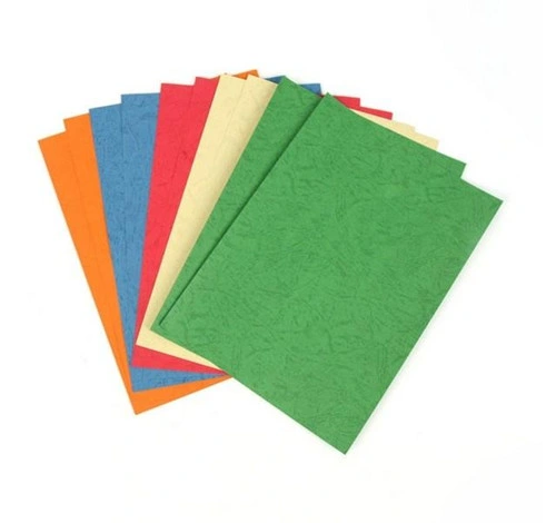 Top Sale Coloured Leather Grain Embossed Paper