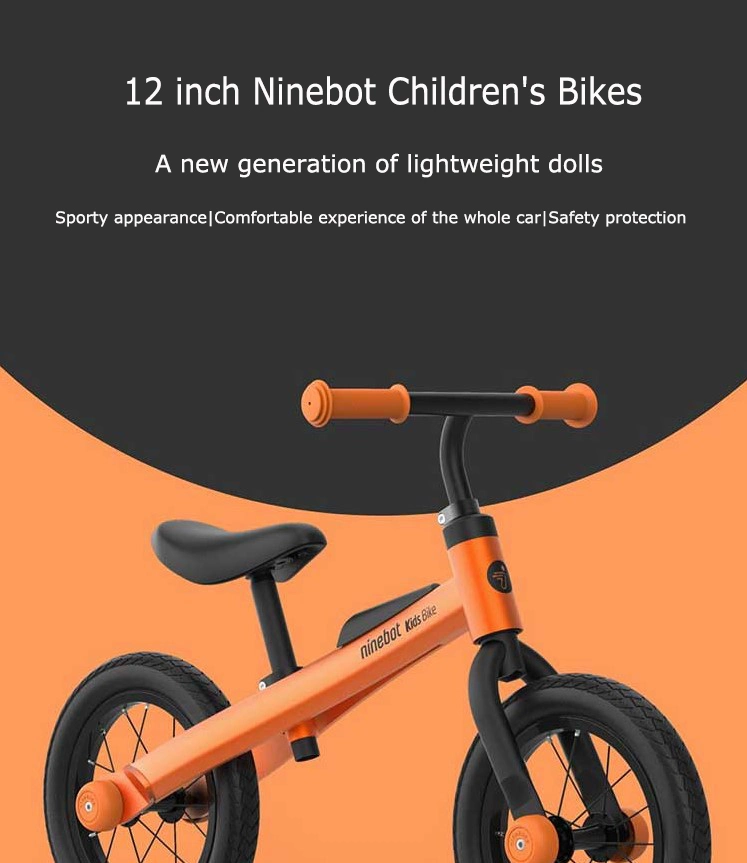 Original 12 Inch Ninebot Kids Bike Red Color Lightweight Kids Bike