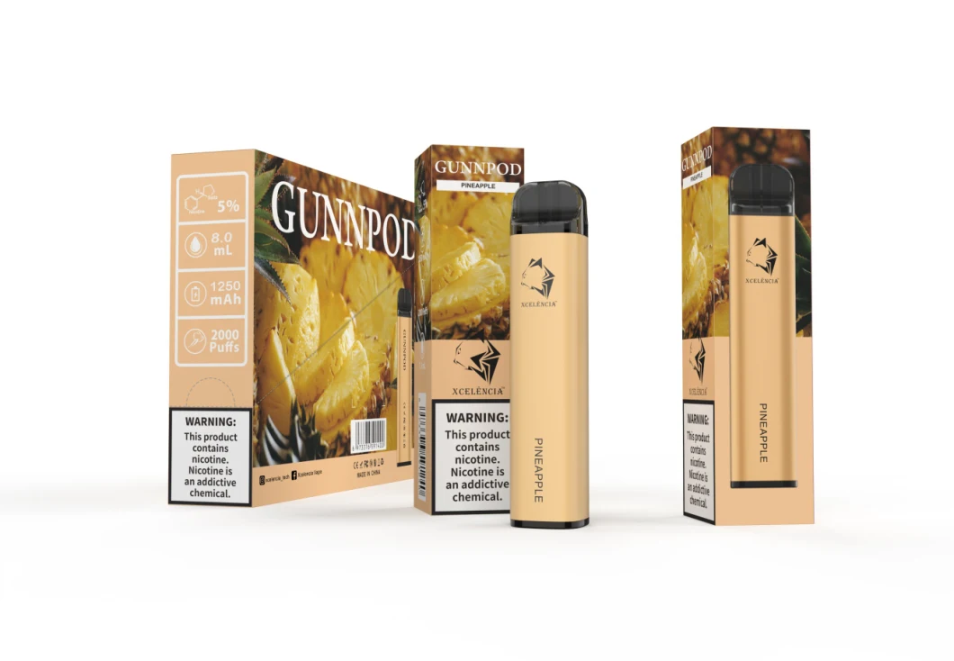 Gunnpod High Quality Disposable Vaporizer High Quality 2000 Puff Disposable Electronic Cigarette