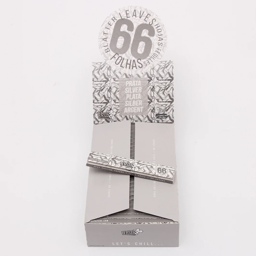 Bros Grey Rolling Paper for Smoking with 66 Leaves