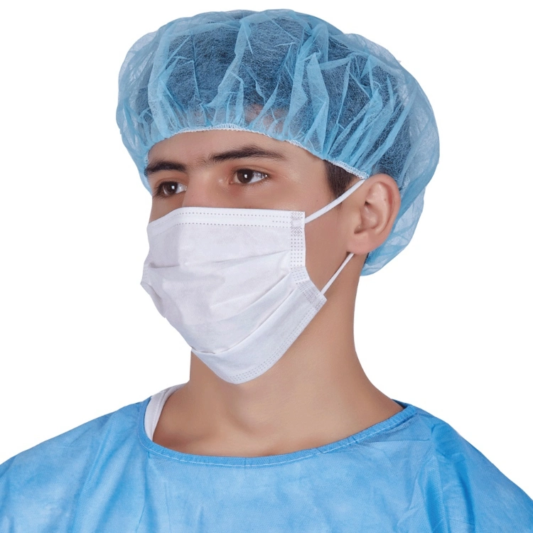 3 Ply Non Woven Dental Sterile Anti Bacterial Protective Thick Pleated Earloop Disposable Medical Mask