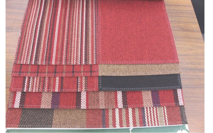 Colourful Yarn Dyed Stripe Plain Woven Linen Look Fabric Cheap Price Sj-2