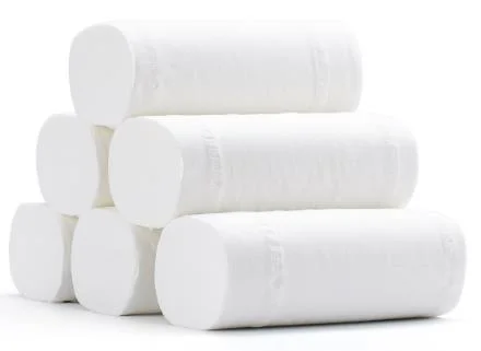 Super Soft White Embossed 100% Virgin Bamboo Pulp Recycled Tissue Toilet Paper Customsized Free Design Package