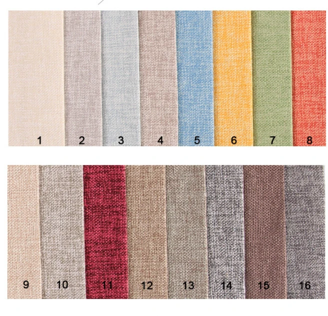 China Supplier Best Price 100% Polyester Linen Look Fabric Upholstery Fabric