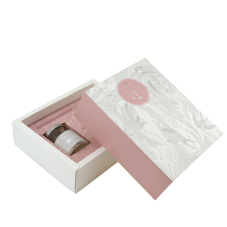 Pink Cosmetic Folding Paper Box Paper Sleeve Inlay