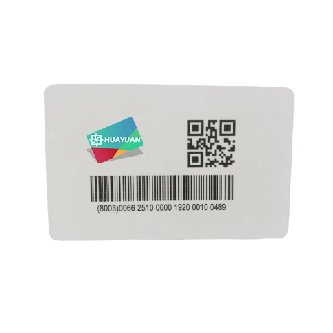 Logo Information Printed Passive Plug-in Plastic Paper SmartTag Green RAIN Tag UHF RFID Kanban Card