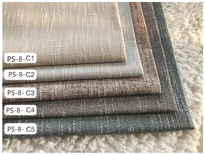 100%Polyester Printed Sofa Fabric Upholstery Fabric Linen Look Sofa Fabric