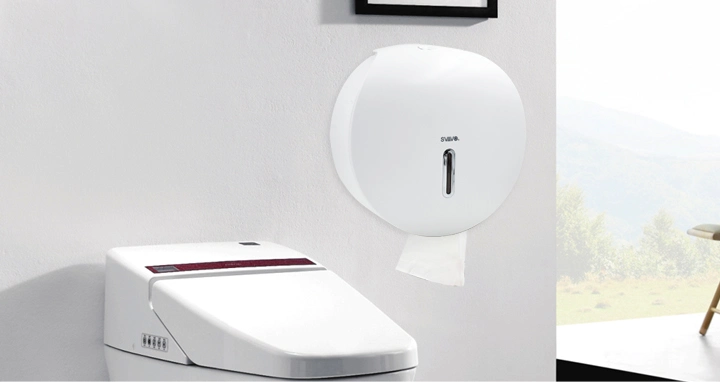 Wall Mounted Toilet Paper Holder Plastic Paper Roll Dispenser