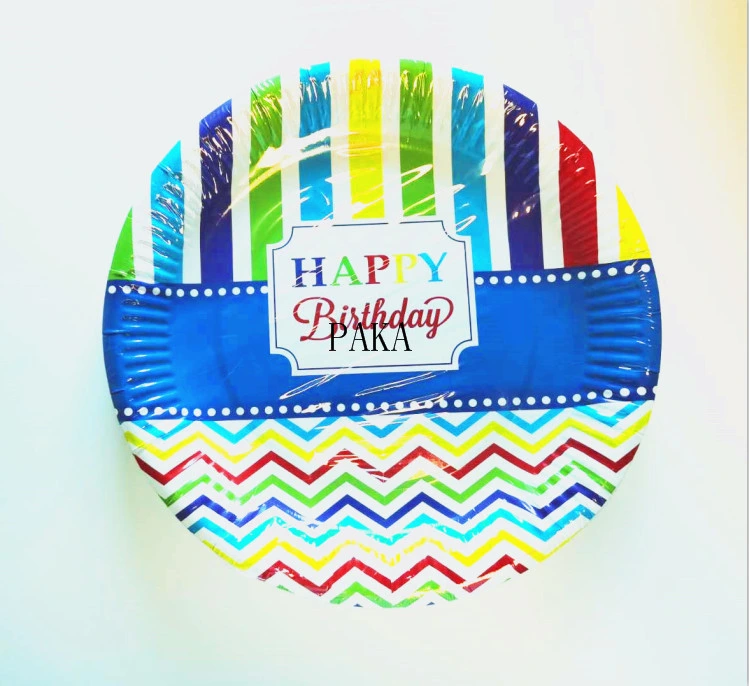 Paper Plate Bio-Friendly Tray Party Christmas Plate Dish 7 Inches 9 Inches Birthday Paper Plate