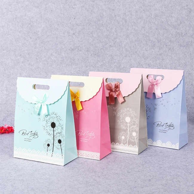 Luxurious Beautiful Jewelry Paper Bag Small Cosmetic Paper Bag