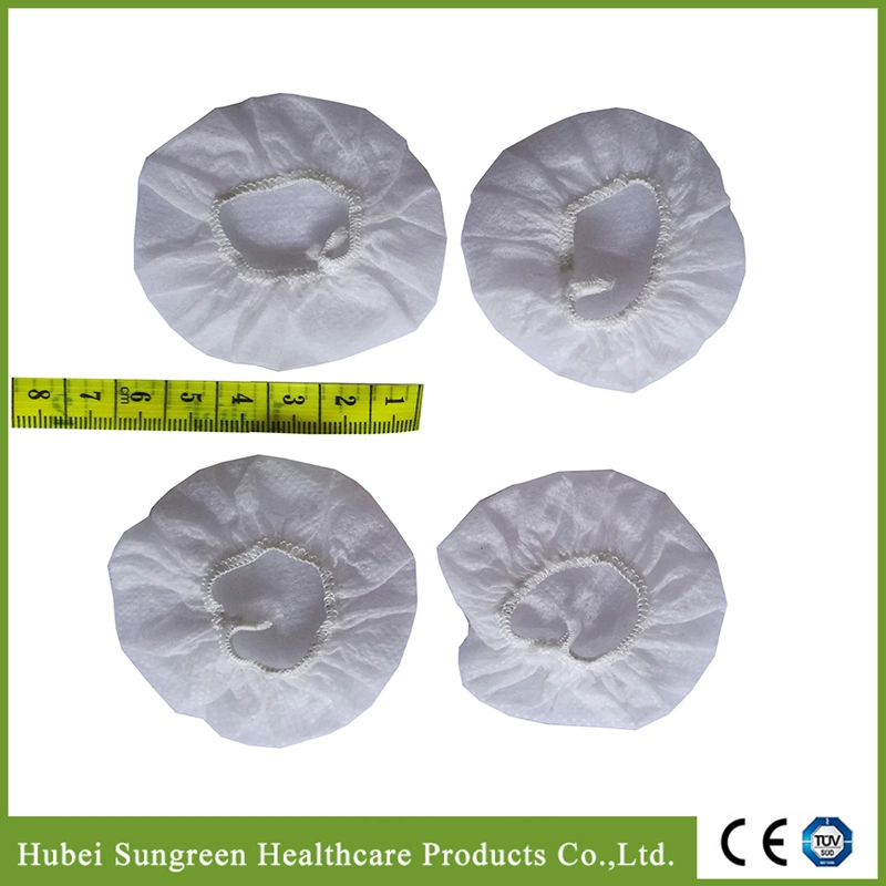 Disposable Non-Woven Headphone Cover with Black and White Color