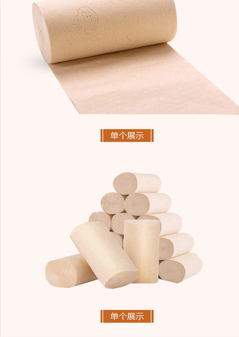 100% Virgin Wood Pulp Ultra Soft Coreless Toilet Paper Roll Tissue