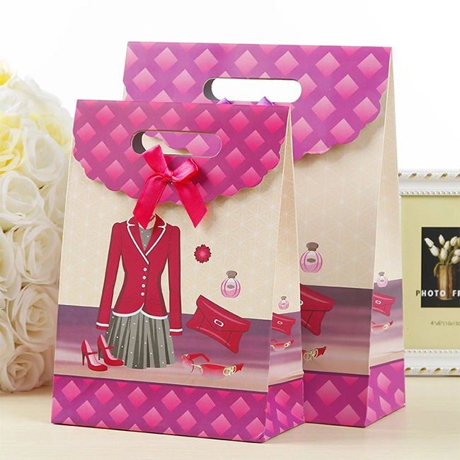 Luxurious Beautiful Jewelry Paper Bag Small Cosmetic Paper Bag