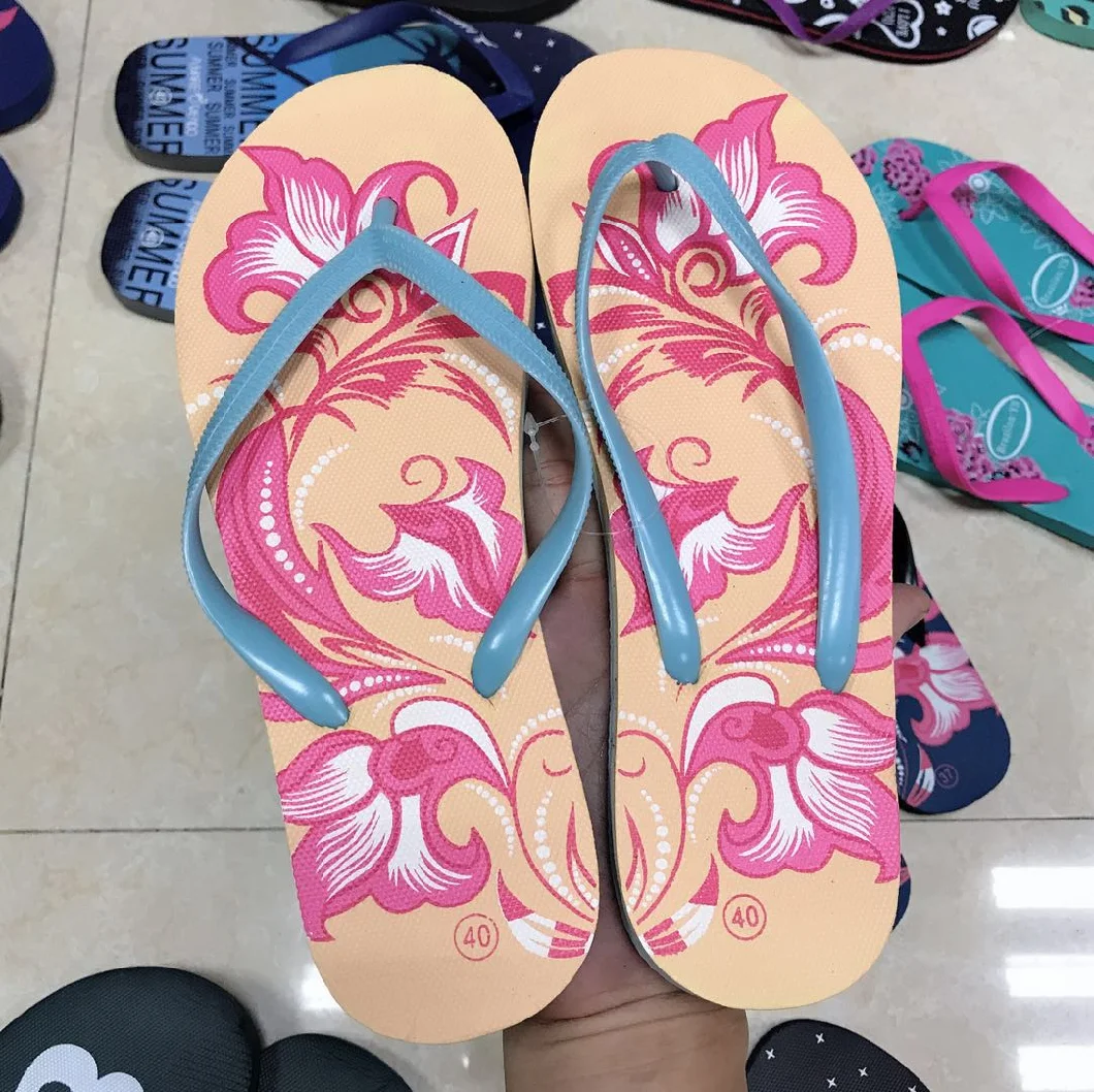 Mix Design Mix Color Fashion Adults Beach Slippers Sandals Stock Flip Flops Stock (FF20925-2)