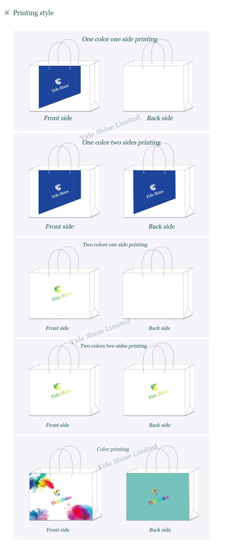 Custom Luxury Shopping Paper Bag, Custom Print Logo Kraft Gift Paper Bag
