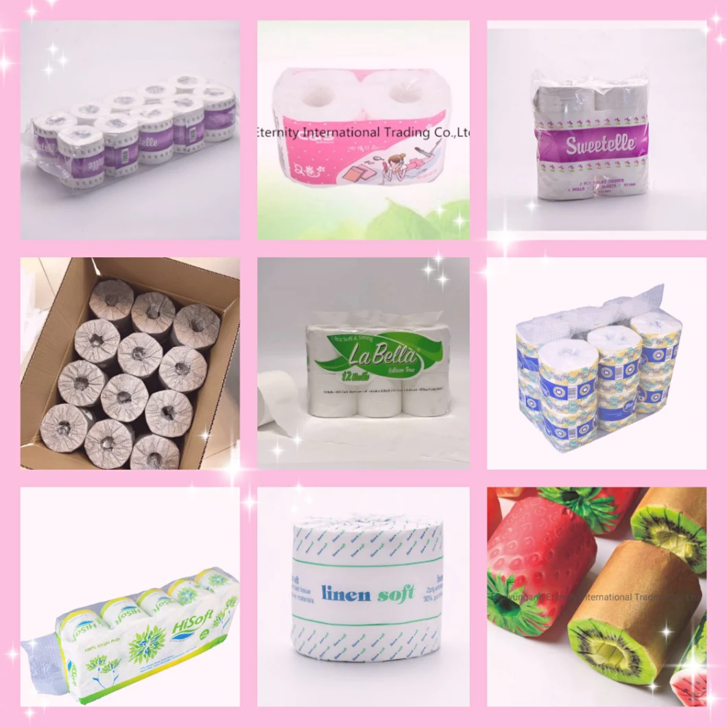 Factory Direct Wholesale Absorbent Soft 100% Virgin Recycle Bamboo Hygenic Toilet Paper Roll