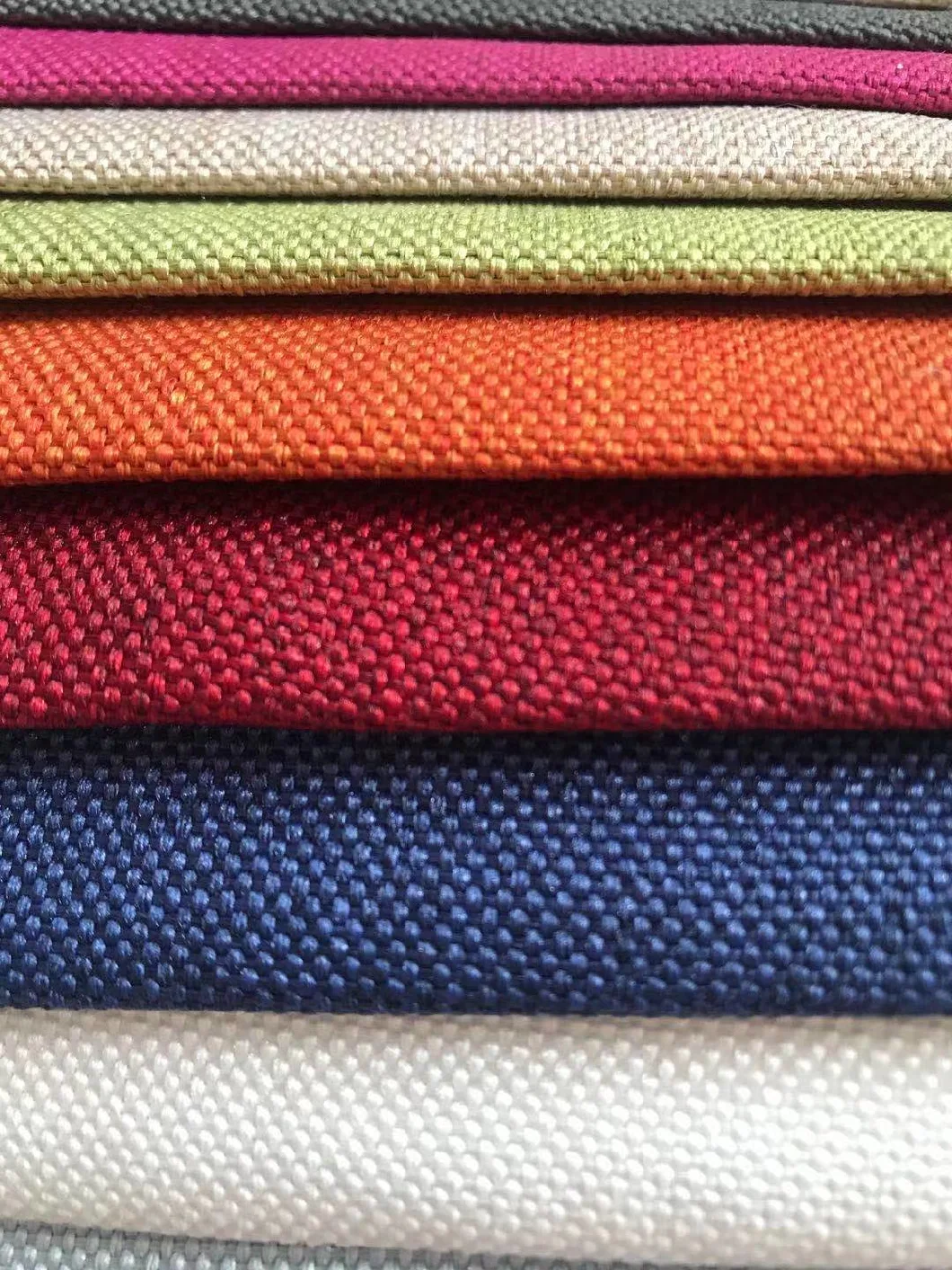 100% Polyester Sofa Fabric Upholstery Linen Look Fabric for Seat Cover
