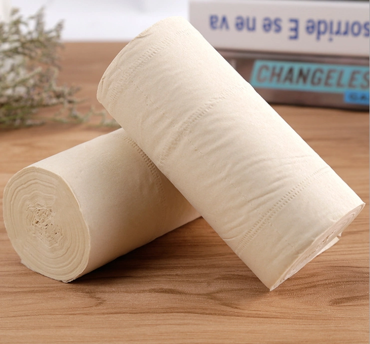 Ultra Soft Bamboo Recycle Pulp Tissue Paper Roll Coreless and 2ply Layer Toilet Roll Tissue Paper