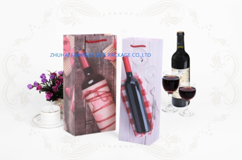 Special Design Small Paper Bag Paper Handbag for Red Wine White Wine Gift Packaging Good Price