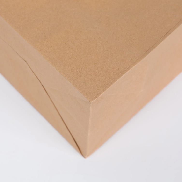 Heavy Duty Kraft Vegetable Paperbags with Handles Plain Brown Kraft Grocery Paper Bag for Supermarket