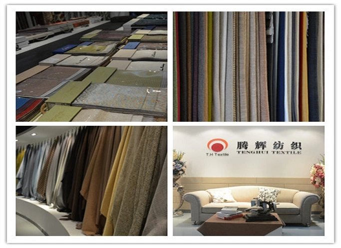 100% Polyester Linen Look Fabric for Sofa and Home Textile